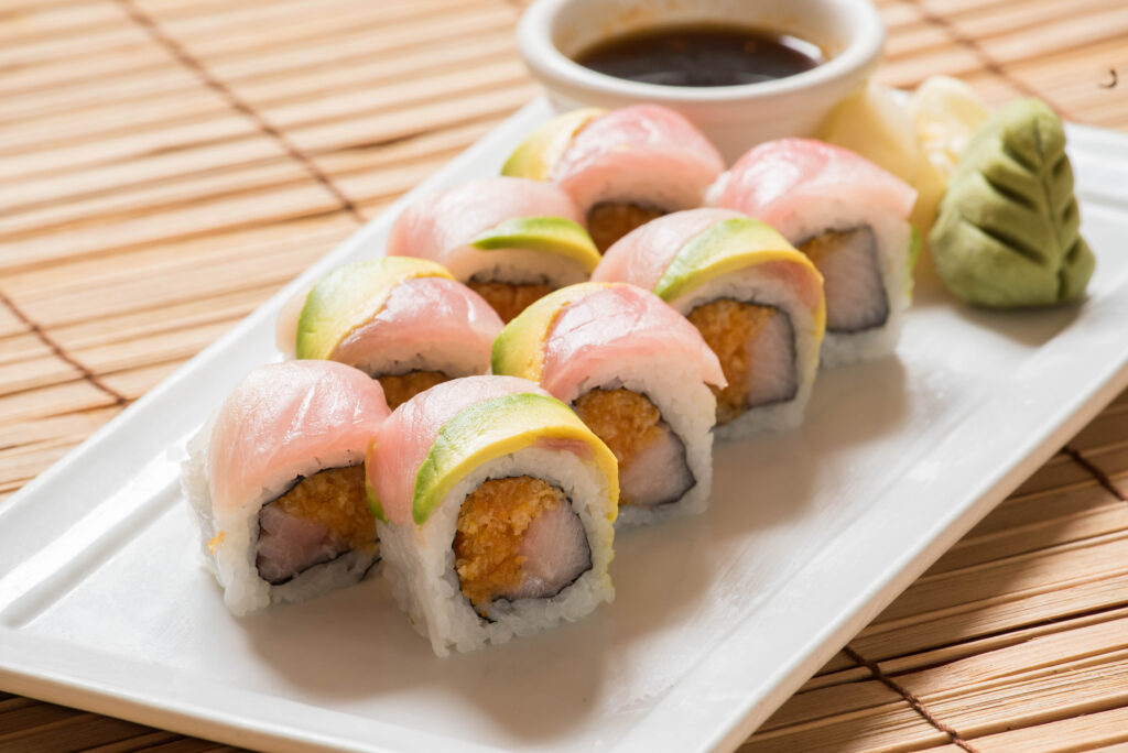 Double Yellowtail Roll 12.95